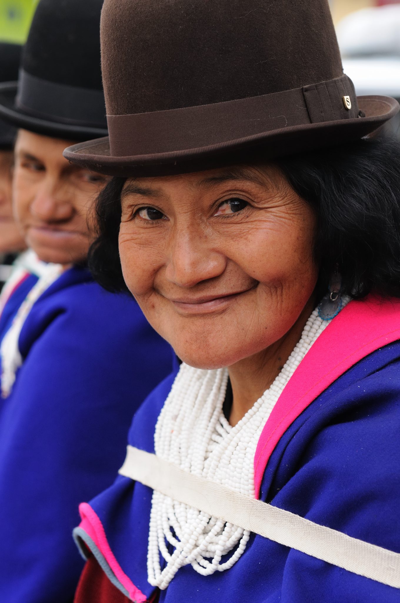 Colombian woman with hat